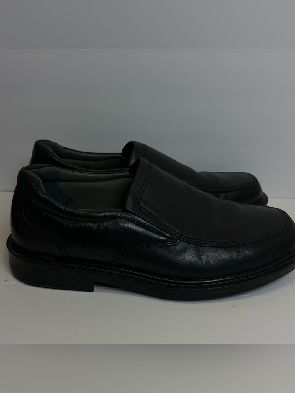 SAS Men's Shoes Diplomat Black Loafer Size 9.5 W Leather Made In The USA 9 1/2